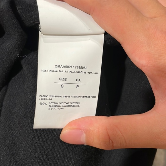 Off White Clock Shirt , Worn Once , Authentic, 9.5/10 Condition - Picture 6 of 6